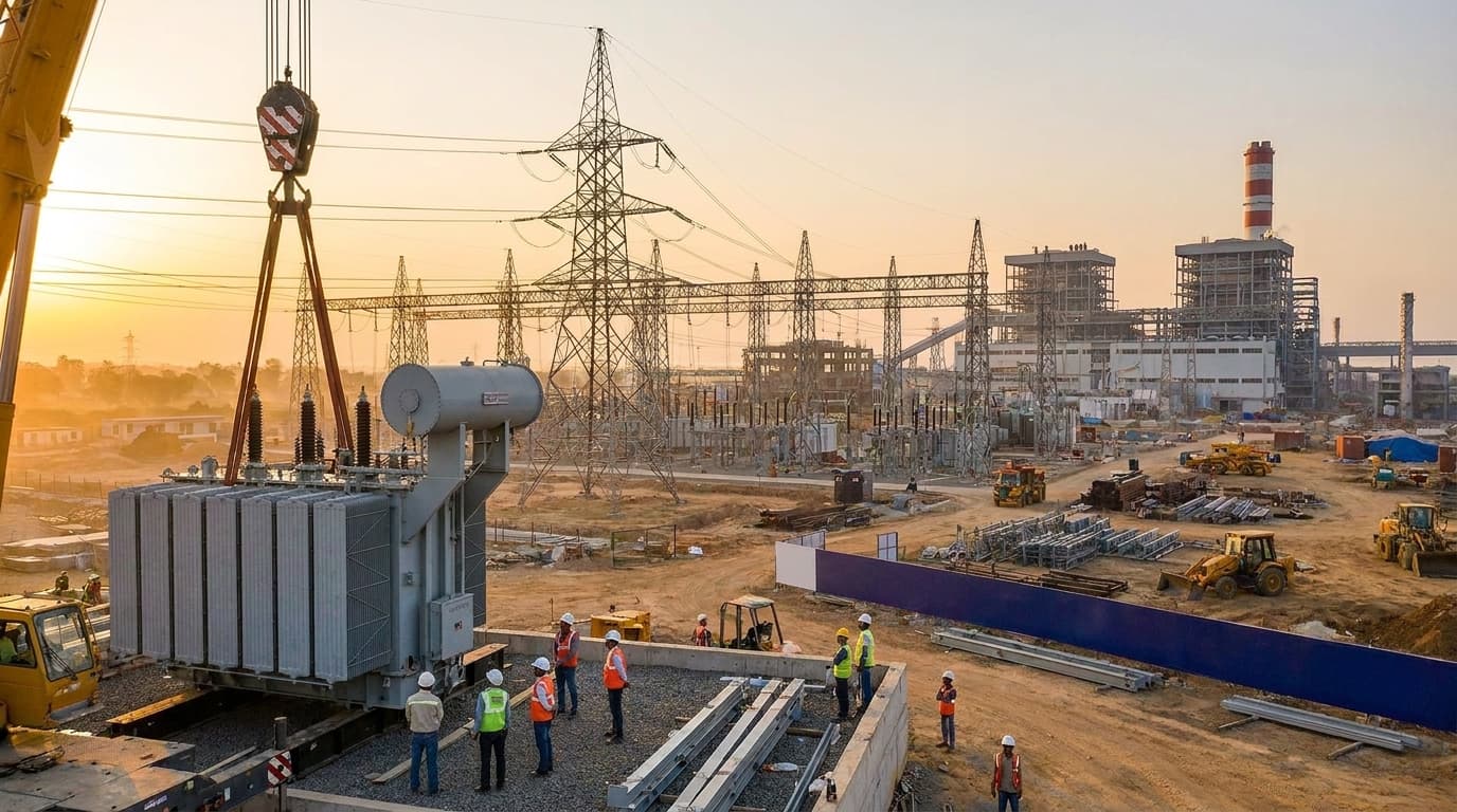 Large-scale electrical infrastructure — switchgear, transformers, and power systems by SK Electric
