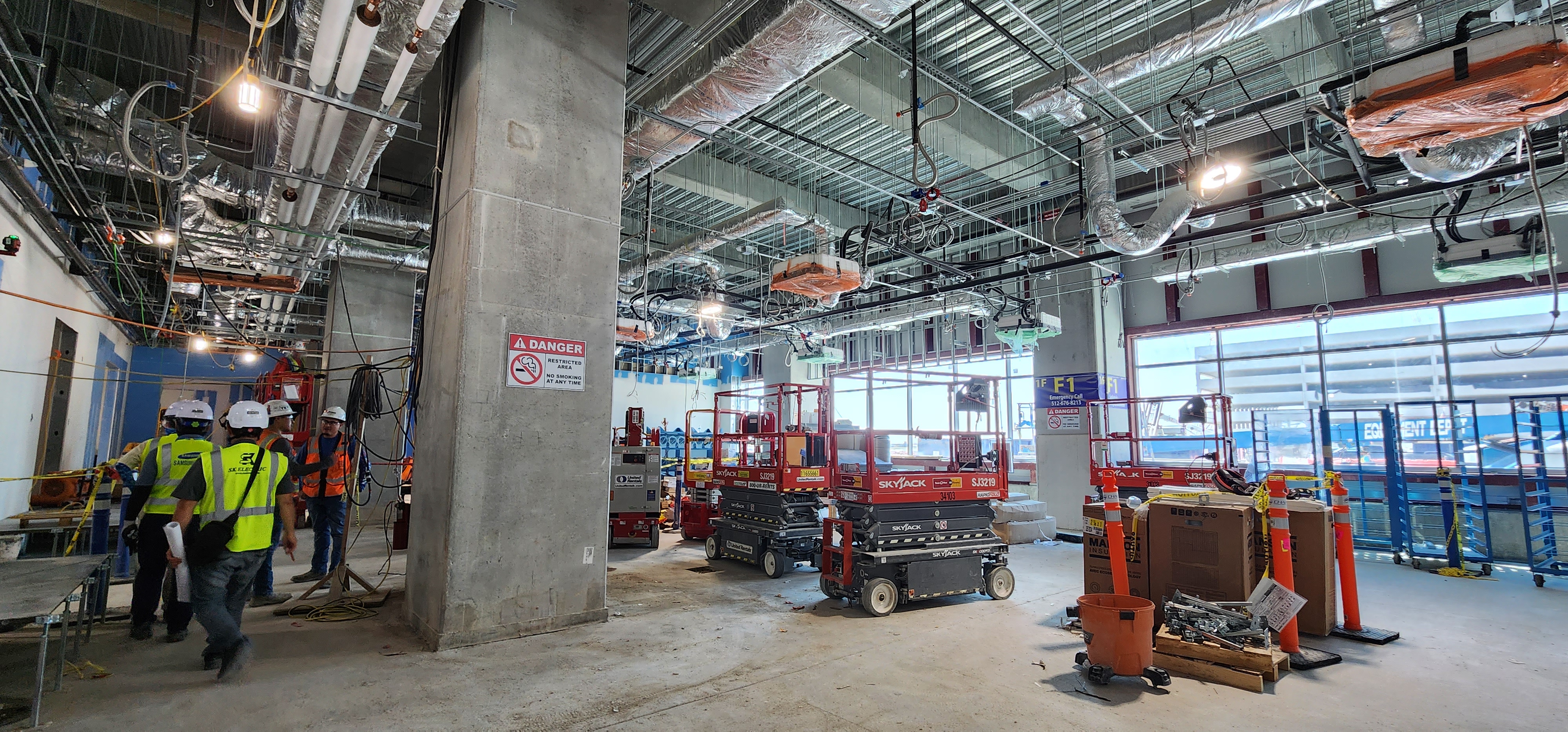 Cable Tray & Wiring — Taylor campus field photo 3